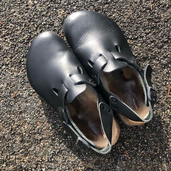 Birkenstock Tokio Super Grip in Black Leather - Size 38 - Picture 1 of 6